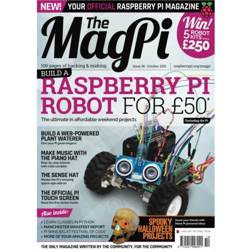 2015-10: The MagPi Magazine #038 (engl.)