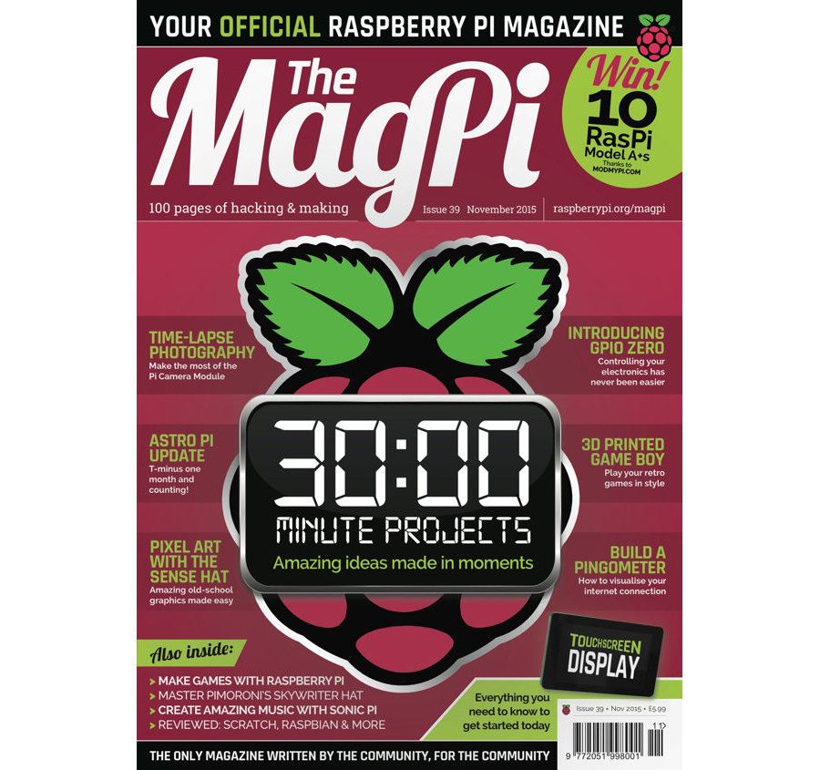 2015-11: The MagPi Magazine #039 (engl.)