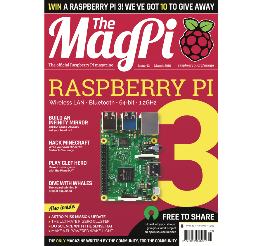 2016-03: The MagPi Magazine #043 (engl.)