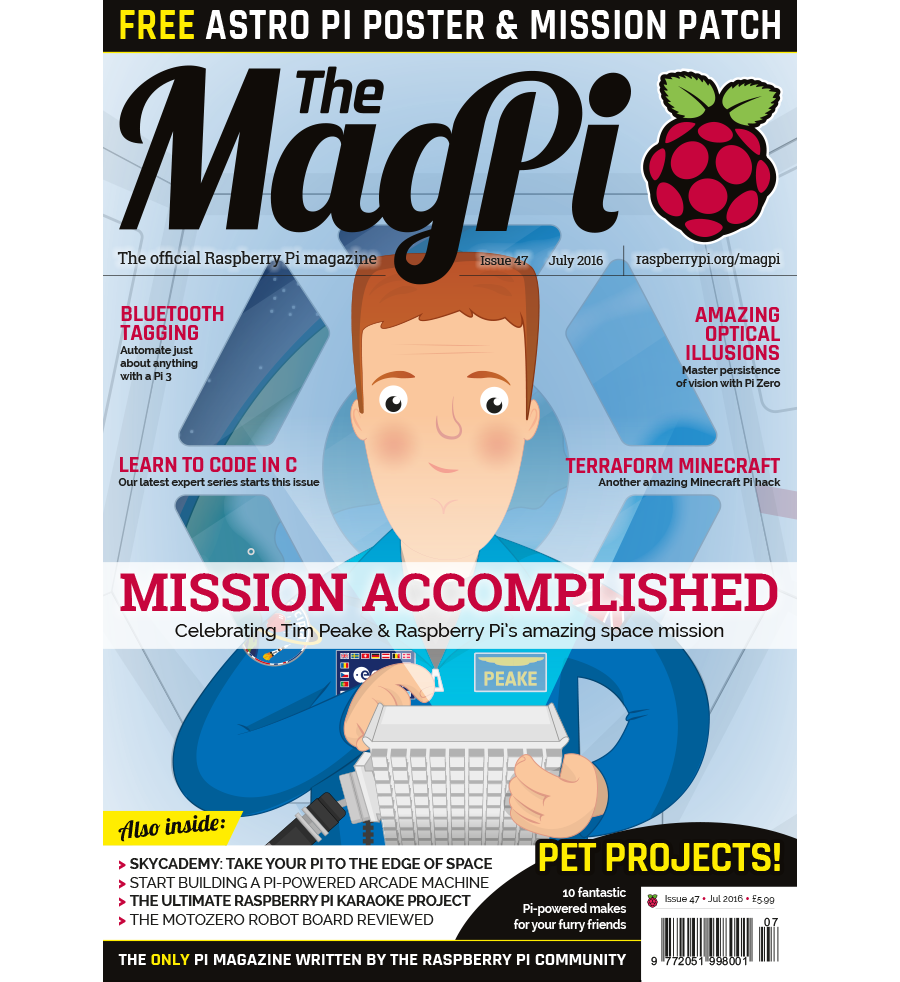 2016-07: The MagPi Magazine #047 (engl.)