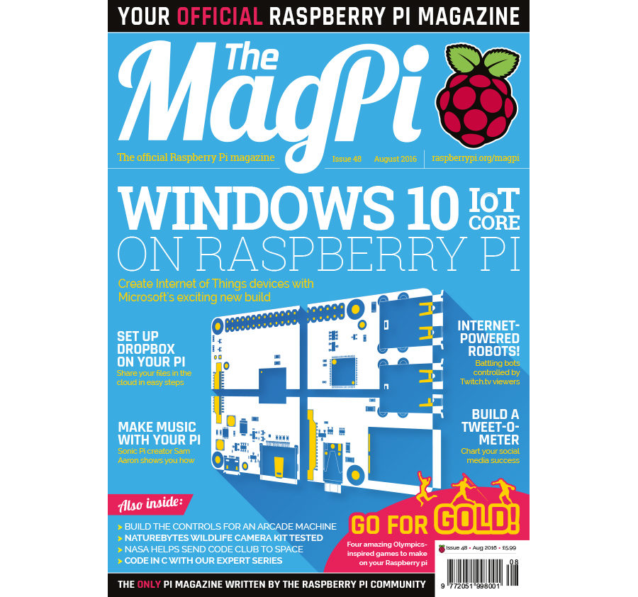 2016-08: The MagPi Magazine #048 (engl.)