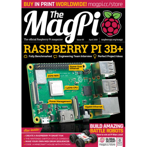 2018-04: The MagPi Magazine #068 (engl.)