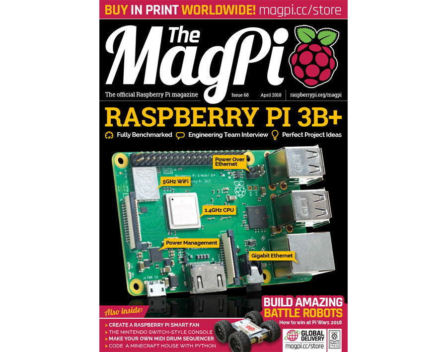 2018-04: The MagPi Magazine #068 (engl.)