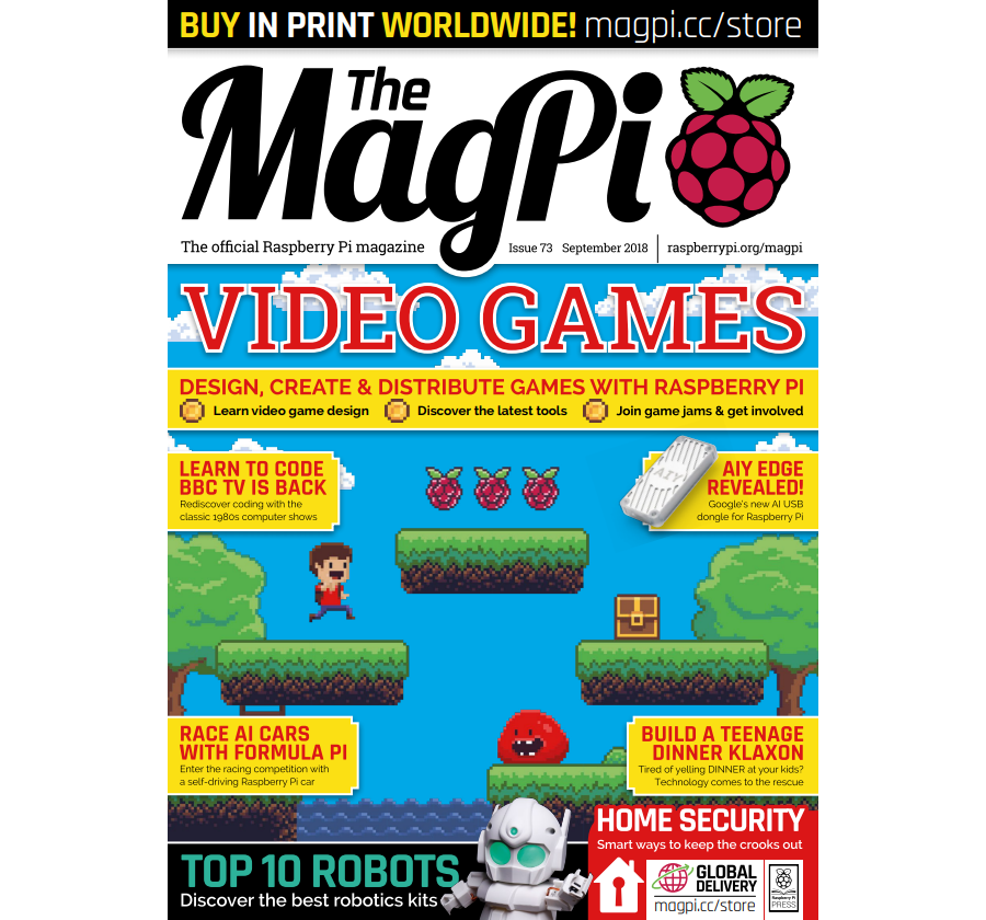 2018-09: The MagPi Magazine #073 (engl.)