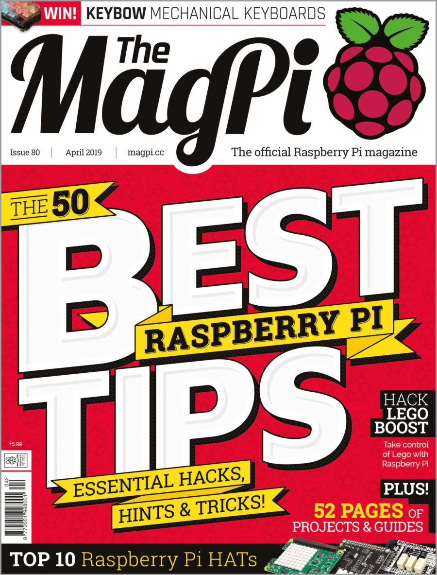 2019-04: The MagPi Magazine #080 (engl.)