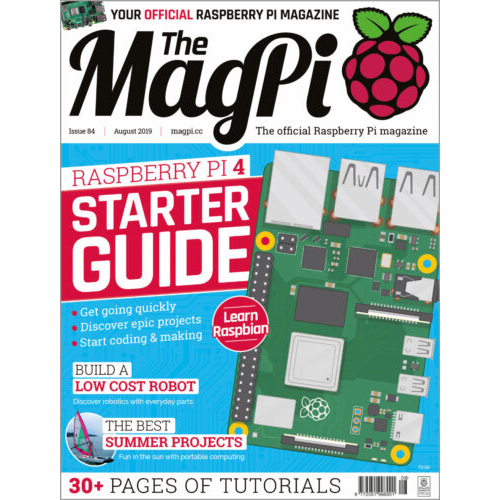 2019-08: The MagPi Magazine #084 (engl.)