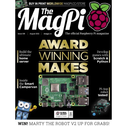 2021-08: The MagPi Magazine #108 (engl.)