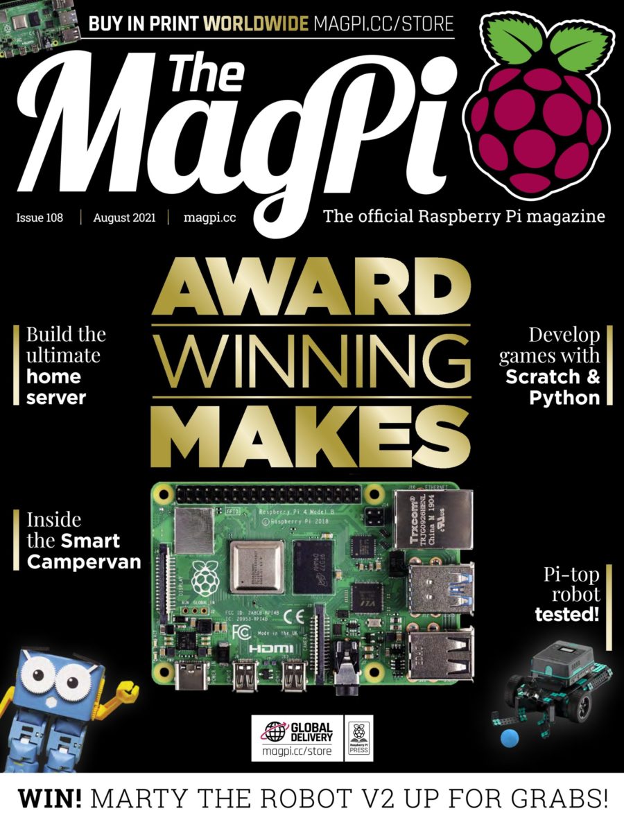 2021-08: The MagPi Magazine #108 (engl.)